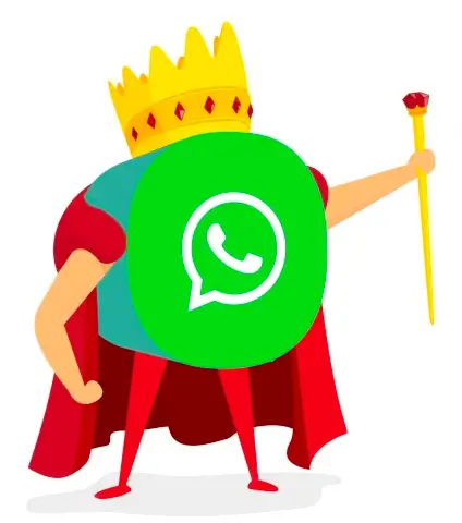 Rey o la reina de los grupos de WhatsApp