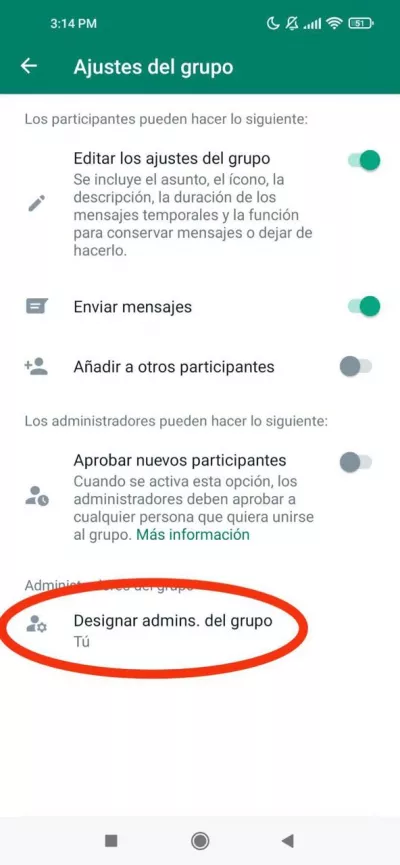 Establecer un asistente de grupo de WhatsApp