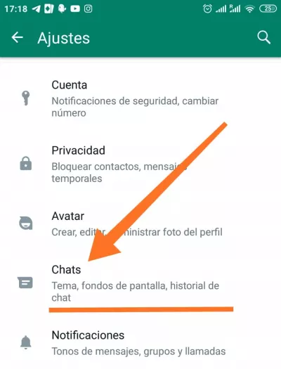 Cómo activar el modo oscuro en WhatsApp - Chats