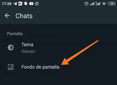 Cómo activar el modo oscuro en WhatsApp - Fondo de pantalla