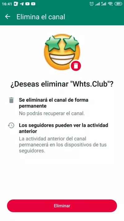Como Eliminar Canales de WhatsApp