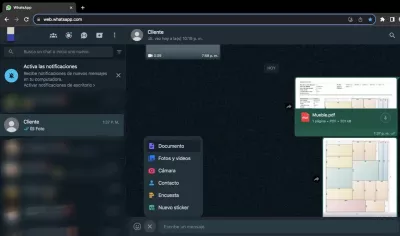Cómo enviar documentos y otros tipos de archivos en WhatsApp