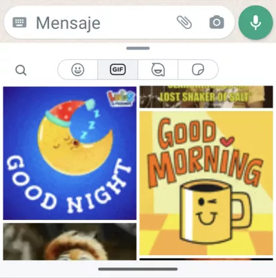 Cómo enviar GIFs animados en WhatsApp