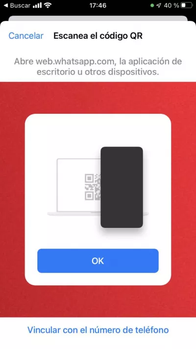 Cómo usar WhatsApp Web en iPhone QR codigo