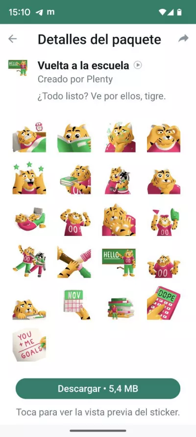 Cómo enviar stickers animados en WhatsApp