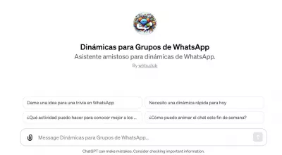 Chat GPT - Dinámicas para Grupos de WhatsApp